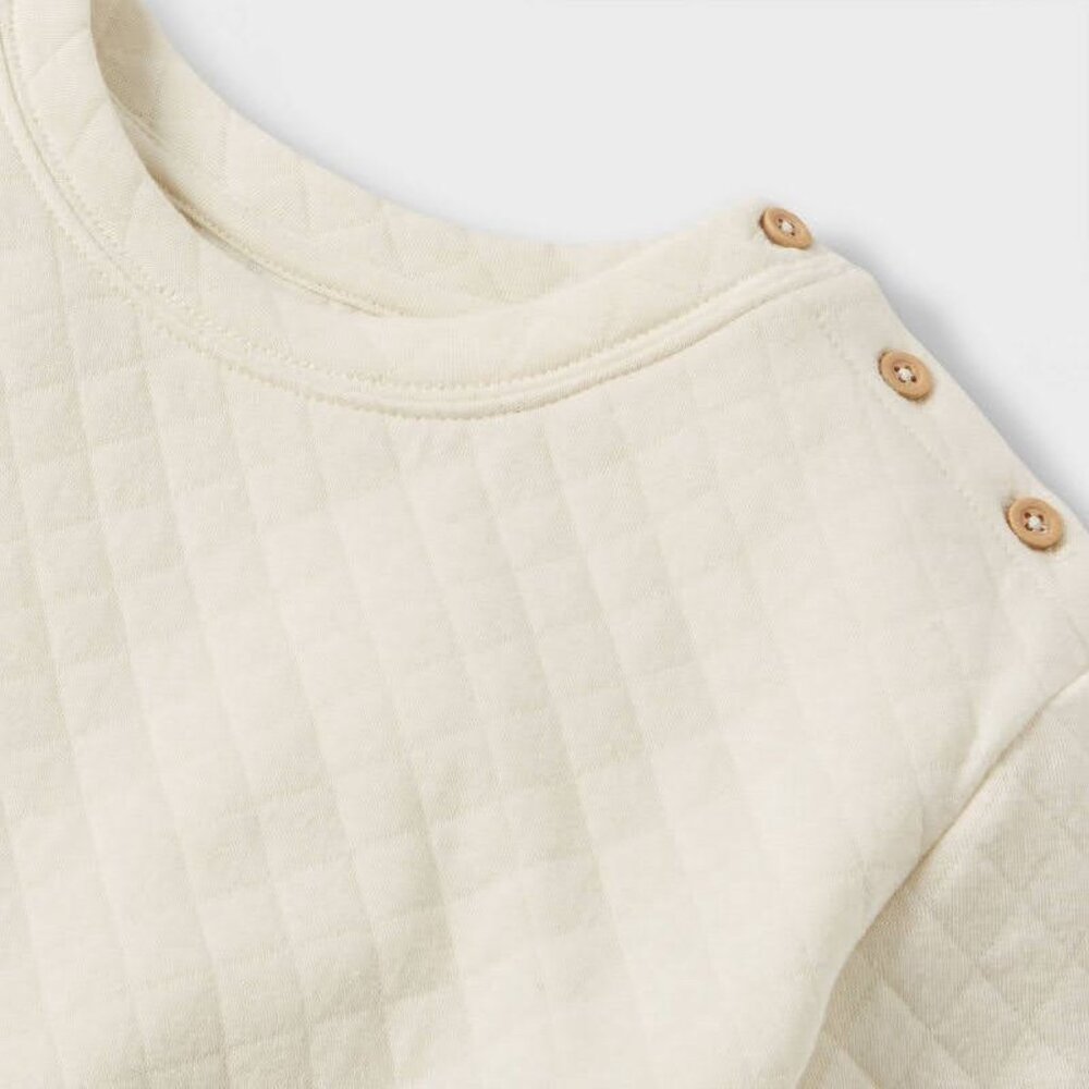 Grayson Collective - Toddler Quilted Sweatshirt - Off- White 4T UNISEX - Picture 3 of 12